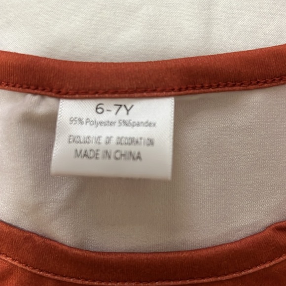 Harvest Thanksgiving "Grateful" shirt with floral skirt size 6/7 - Picture 4 of 9